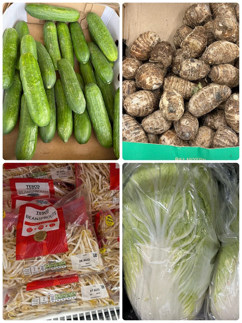 イギリスの日本の野菜